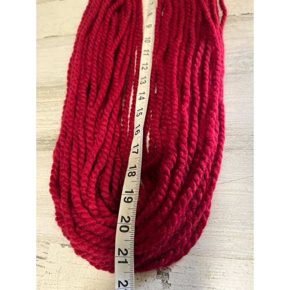 Burgundy multi 36 twisted strand scarf - Picture 3 of 3